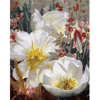 QS1059 Картина за номерами Білі латаття Babylon QS1059 Картина за номерами Білі латаття Babylon
