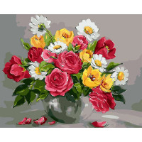 BK-GX9445 Картина за номерами Весняні квіти BK-GX9445 Картина за номерами Весняні квіти