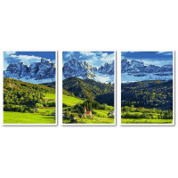 VPT040 Картина раскраска Триптих Альпы Babylon