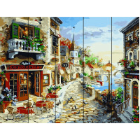 RA-W453 Картина за номерами по дереву Приморський бульвар Rainbow Art