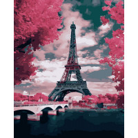 BK-GX24449 Картини за номерами Ліловий Париж