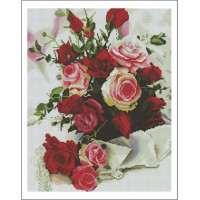 Алмазна вишивкаАлмазна мозаїка Троянди (DGF009, Без підрамника)