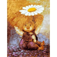 VK232 Розмальовка за номерами Сонячний янгол з ромашкою Babylon VK232 Розмальовка за номерами Сонячний янгол з ромашкою Babylon