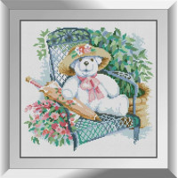 Алмазна вишивка Dream Art Білий ведмедик (DA-31125, Без підрамника)