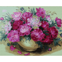 BK-GX9456 Розмальовка за цифрами Чудові півонії BK-GX9456 Розмальовка за цифрами Чудові півонії