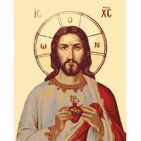 RBI-008 Картина за номерами Ісус у серці Riviera Blanca RBI-008 Картина за номерами Ісус у серці Riviera Blanca