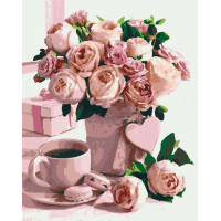 RB-0242 Картина за номерами Квіти для коханої Riviera Blanca