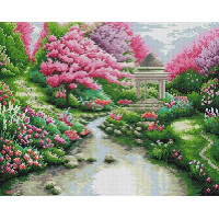 Алмазна мозаїка ColorArt Пейзаж із альтанкою (CLR-SP085, Без підрамника)