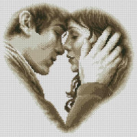 Картина мозаїка Dream Art Джек та Лорен (34 х 34 см) (DA-31557, Без підрамника)