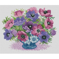 Набір алмазної вишивки Dream Art Елегантні анемони (29 х 35 см) (DA-31570, Без підрамника)