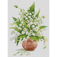 Набір алмазної мозаїки Dream Art Конвалії у вазі (33 х 45 см) (DA-31588, Без підрамника)