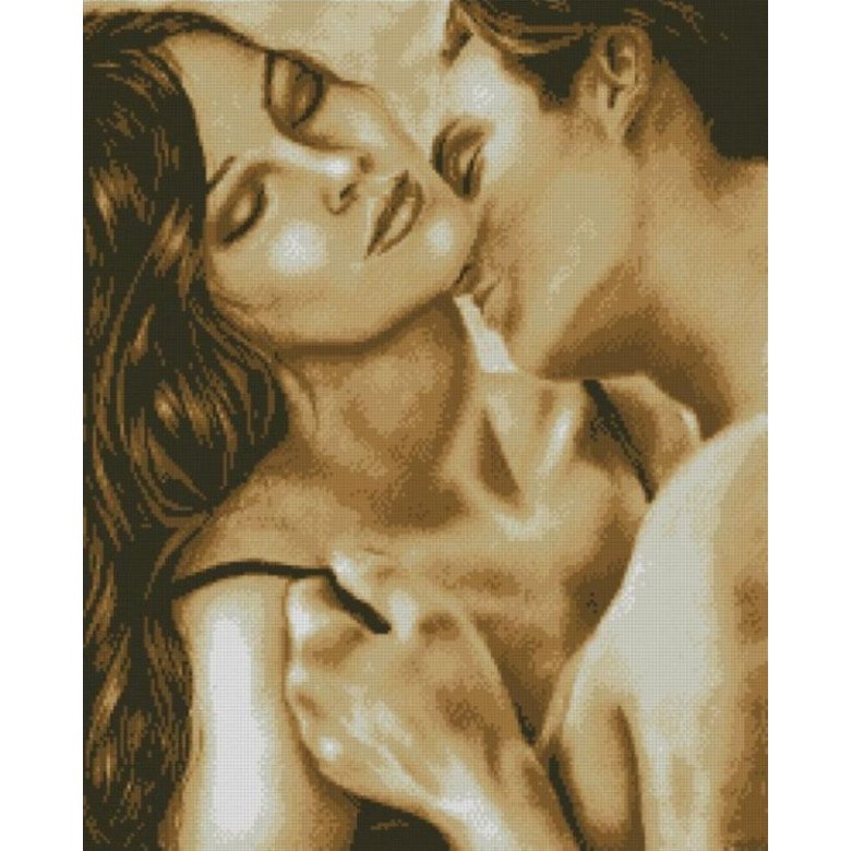 Алмазна картина Dream Art Поцілунок у шию (50 х 62 см) (DA-31666, Без підрамника)