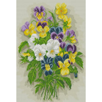 Набір алмазної мозаїки Dream Art Польові фіалки (33 х 44 см) (DA-31722, Без підрамника)