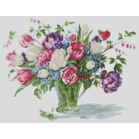 Алмазна живопис Dream Art Натюрморт із тюльпанів (48 х 62 см) (DA-31730, Без підрамника)