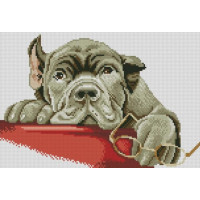 Набір алмазної вишивки Dream Art Втомився (цуценя) (24 х 38 см) (DA-31794, Без підрамника)