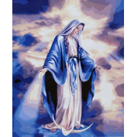 SR-SY6721 Розмальовка за номерами Діва Марія у світлі небесStrateg SR-SY6721 Розмальовка за номерами Діва Марія у світлі небесStrateg