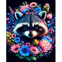 Картина стразами My Art Різнокольоровий єнотик (AR-3152, На підрамнику) Картина стразами My Art Різнокольоровий єнотик (AR-3152, На підрамнику)