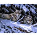 VP121 Картина за номерами Вовки у лісі Babylon