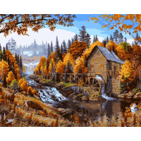 VP143 Живопис за номерами Будинок у лісі Babylon