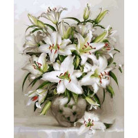 VP575 Картина за номерами Білі лілії Babylon VP575 Картина за номерами Білі лілії Babylon