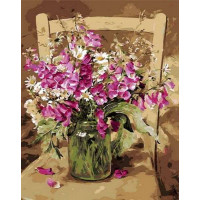 MR-Q1051 Картина розмальовка Запашний горошок Mariposa MR-Q1051 Картина розмальовка Запашний горошок Mariposa