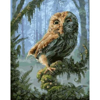 MR-Q1261 Картина розмальовка Здивований совенок Mariposa MR-Q1261 Картина розмальовка Здивований совенок Mariposa