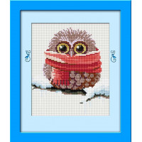 Алмазна живопис Dream Art Совенок Зима (повна зашивка, квадратне каміння) (DA-30036, Без підрамника)