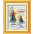 Картина із мозаїки Dream Art Зимовий пейзаж (повна зашивка, квадратне каміння) (DA-30187, Без підрамника)