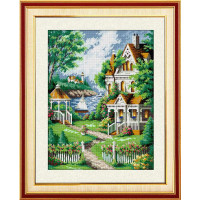 Картина із мозаїки Dream Art Затишний будиночок (квадратні камені, повна зашивка) (DA-30507, Без підрамника) Картина із мозаїки Dream Art Затишний будиночок (квадратні камені, повна зашивка) (DA-30507, Без підрамника)