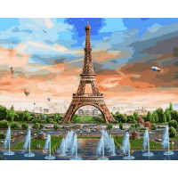 VP821 Картина за номерами Веселка над Парижем Babylon