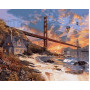 VP825 Картина за номерами Захід сонця над Сан-Франциско Babylon