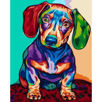 AS0072 Картина розмальовка Барвиста такса ArtStory AS0072 Картина розмальовка Барвиста такса ArtStory