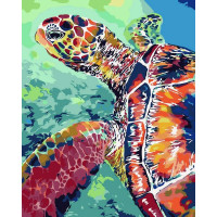 AS0076 Картина за номерами Райдужна черепаха ArtStory AS0076 Картина за номерами Райдужна черепаха ArtStory