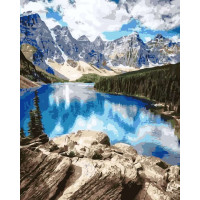 AS0150 Картина розмальовка Гірське озеро ArtStory AS0150 Картина розмальовка Гірське озеро ArtStory