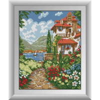 Картина зі страз Dream Art Вілла біля моря (DA-30598, Без підрамника) Картина зі страз Dream Art Вілла біля моря (DA-30598, Без підрамника)