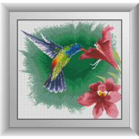 Алмазна вишивка Dream Art Колібрі з гібіскусом (DA-30642, Без підрамника)
