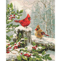 AS0415 Забарвлення за цифрами Зимові пташки ArtStory AS0415 Забарвлення за цифрами Зимові пташки ArtStory