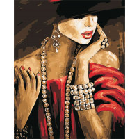 AS0423 Забарвлення за цифрами Леді ArtStory AS0423 Забарвлення за цифрами Леді ArtStory