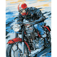 AS0441 Забарвлення за цифрами Мотоцикліст ArtStory AS0441 Забарвлення за цифрами Мотоцикліст ArtStory