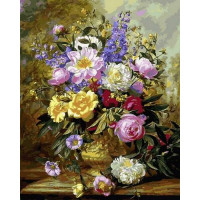 VP1058 Живопис за номерами Букет білих та жовтих троянд Babylon VP1058 Живопис за номерами Букет білих та жовтих троянд Babylon