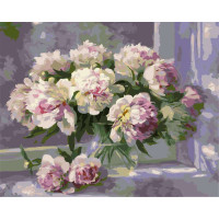 BK-GX24701 Картина за номерами Пишні півонії