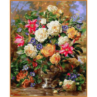 NB1052R Картина за номерами Лілії та жовті рози (у рамі)Babylon NB1052R Картина за номерами Лілії та жовті рози (у рамі)Babylon