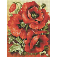 Малювання камінням на полотні Брашмі Пишні маки (EF270, На підрамнику) Малювання камінням на полотні Брашмі Пишні маки (EF270, На підрамнику)