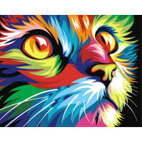 Малювання камінням на полотні Rainbow Art Райдужний кіт (PDL58, На підрамнику) Малювання камінням на полотні Rainbow Art Райдужний кіт (PDL58, На підрамнику)