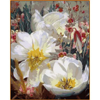NB1059-QR Малювання за номерами Білосніжні латаття (в рамі)Babylon NB1059-QR Малювання за номерами Білосніжні латаття (в рамі)Babylon