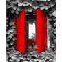 BK-GX32930 Картина за номерами Червоні віконниці