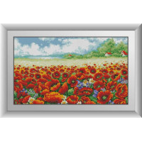 Алмазний живопис Dream Art Пейзаж із маками (DA-30879, Без підрамника) Алмазний живопис Dream Art Пейзаж із маками (DA-30879, Без підрамника)