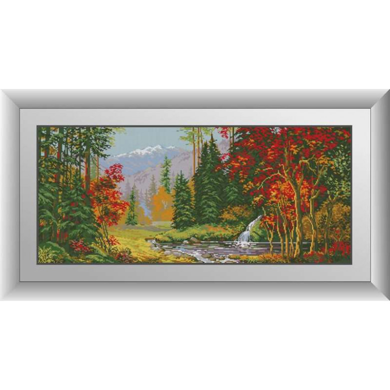 Картина із мозаїки Dream Art Осінній ліс (DA-30963, Без підрамника)
