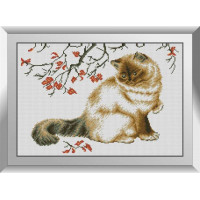 Картина зі страз Dream Art Осінній кіт (DA-31086, Без підрамника)