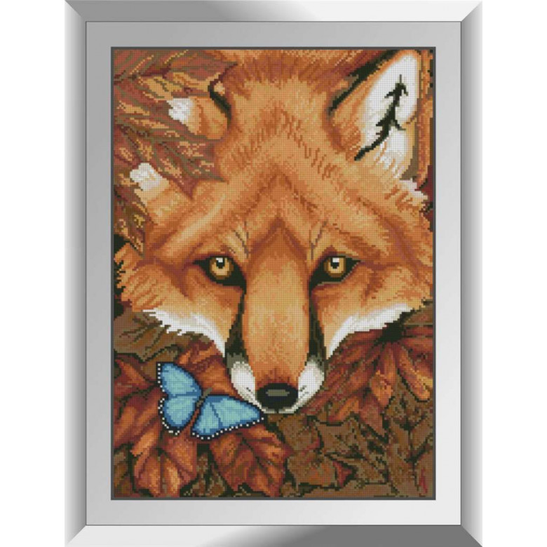 Картина алмазна вишивка Dream Art Осіння лисиця (DA-31241, Без підрамника)